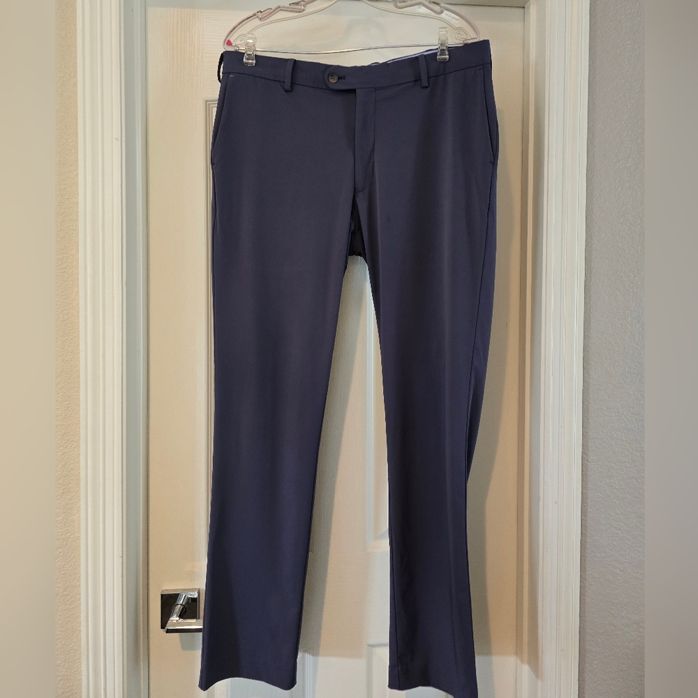 Peter Millar Blue Dress Pants Classic Straight Cut